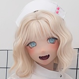 Kiradols アニメラブドール 155cm Dカップ #KH011ヘッド フルシリコン製 ピンク髪ツインテールの美少女ダッチワイフ 白いセクシーランジェリー姿