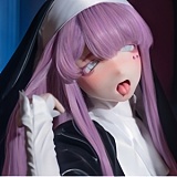 Kiradols アニメラブドール 155cm Dカップ #KH011ヘッド フルシリコン製 ピンク髪ツインテールの美少女ダッチワイフ 白いセクシーランジェリー姿
