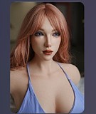 YUEdoll リアル皮膚172cm Gカップ 沁黎(Qinli)ヘッド フルシリコン製 黄色いビキニの巨乳美人ラブドール 南国リゾート風ダッチワイフ