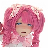 Kiradols アニメラブドール 155cm Dカップ #KH011ヘッド フルシリコン製 ピンク髪ツインテールの美少女ダッチワイフ 白いセクシーランジェリー姿