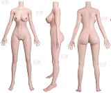 Uneedoll 美人ラブドール リアル肌158cm Eカップ 朧月(longyue)メイク①ヘッド フルシリコン製 リアル瞼オプション選択可能 胸元の開いたドレス姿の超擬真ダッチワイフ