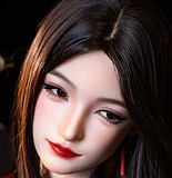 Uneedoll 美人ラブドール リアル肌158cm Eカップ 朧月(longyue)メイク①ヘッド フルシリコン製 リアル瞼オプション選択可能 胸元の開いたドレス姿の超擬真ダッチワイフ