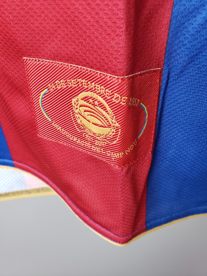 Barcelona Home Retro Long Sleeves Jersey 07/08