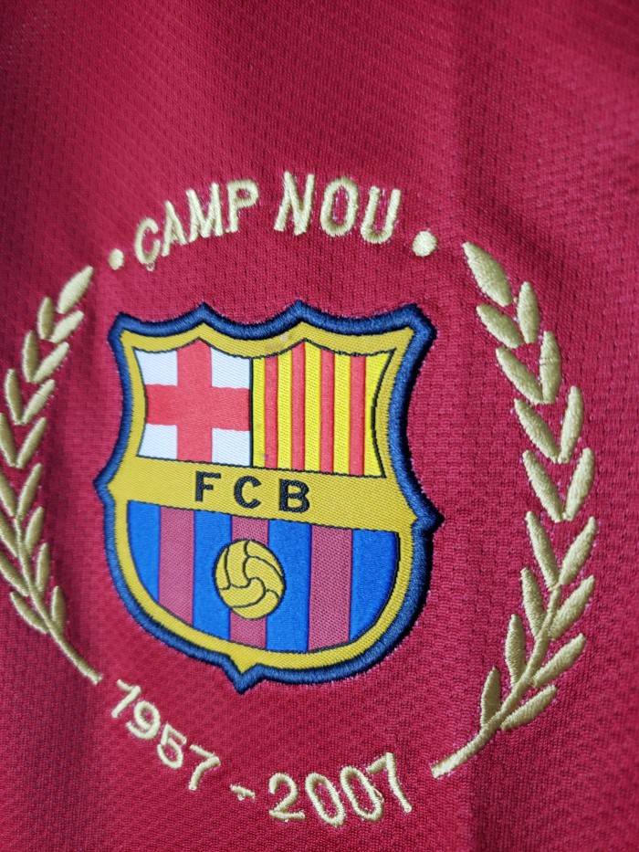Barcelona Home Retro Long Sleeves Jersey 07/08
