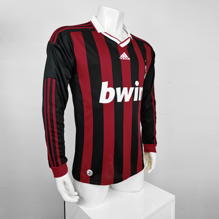 AC Milan Home Long Sleeve Retro Jersey 09/10