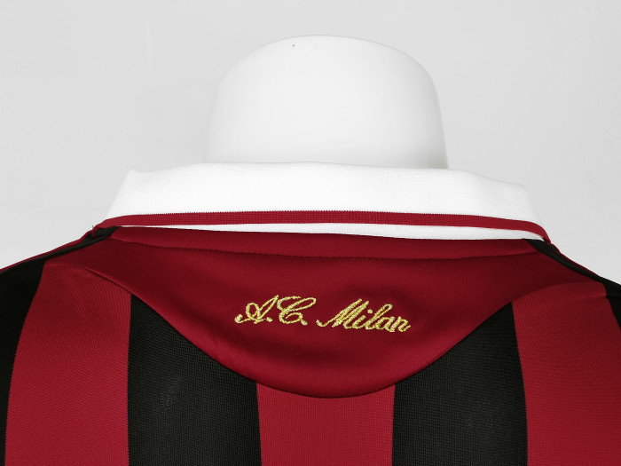 AC Milan Home Long Sleeve Retro Jersey 09/10