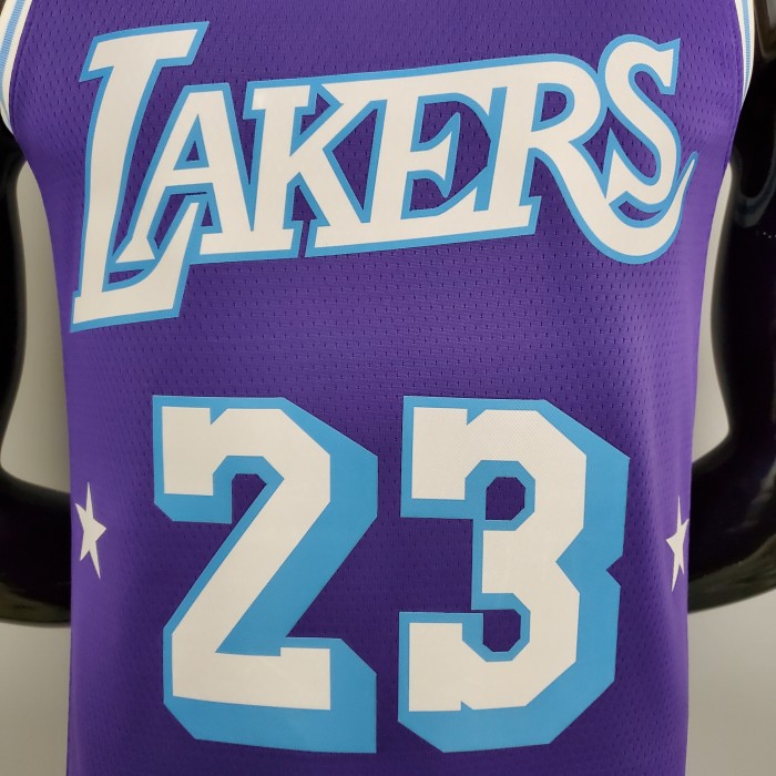 LeBron James Los Angeles Lakers 2021/22 City Edition Swingman Jersey Purple