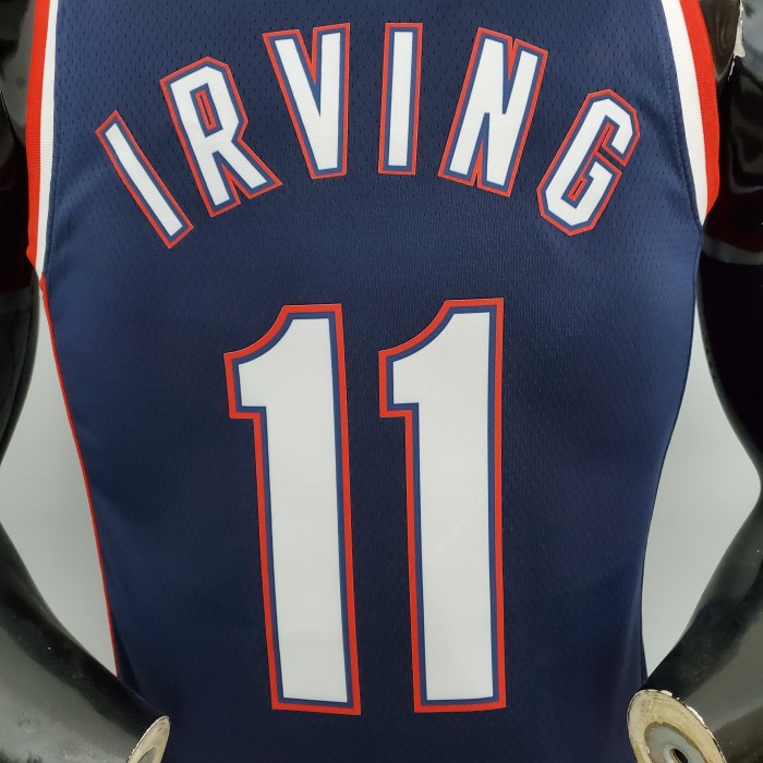 Kyrie Irving Brooklyn Nets 2022 75th Anniversary City Edition Swingman Jersey Royal Blue
