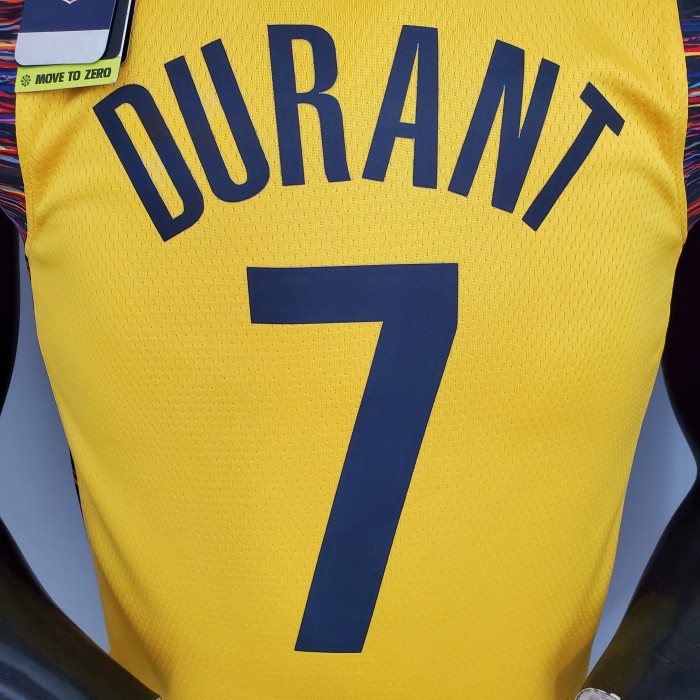 Kevin Durant Brooklyn Nets Commemorative Edition Swingman Jersey Yellow