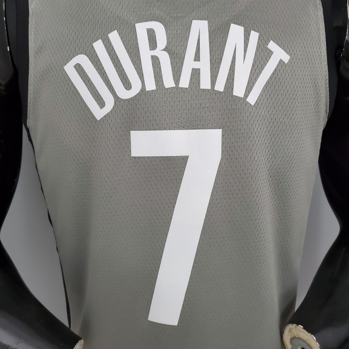 Kevin Durant Brooklyn Nets Flying Man Swingman Jersey Gray