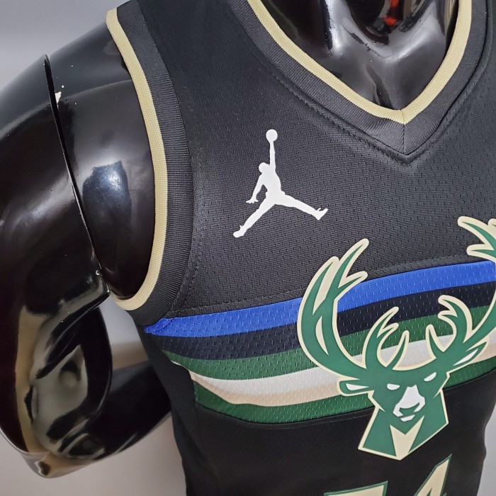Giannis Antetokounmpo Milwaukee Bucks Theme Edition Swingman Jersey Black