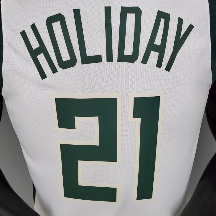 Jrue Holiday Milwaukee Bucks Swingman Jersey White
