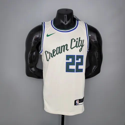Khris Middleton Milwaukee Bucks Swingman Jersey Beige