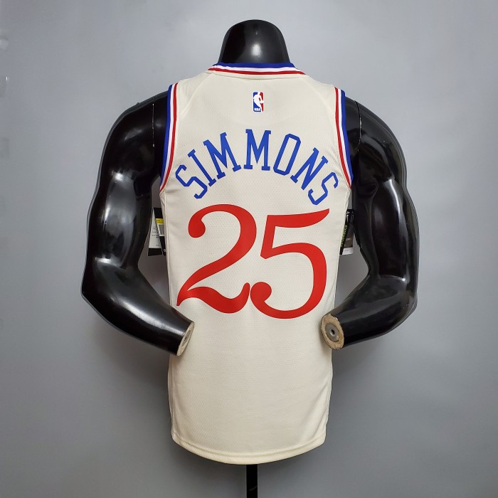 Ben Simmons Philadelphia 76ers City Limited Edition Swingman Jersey Beige