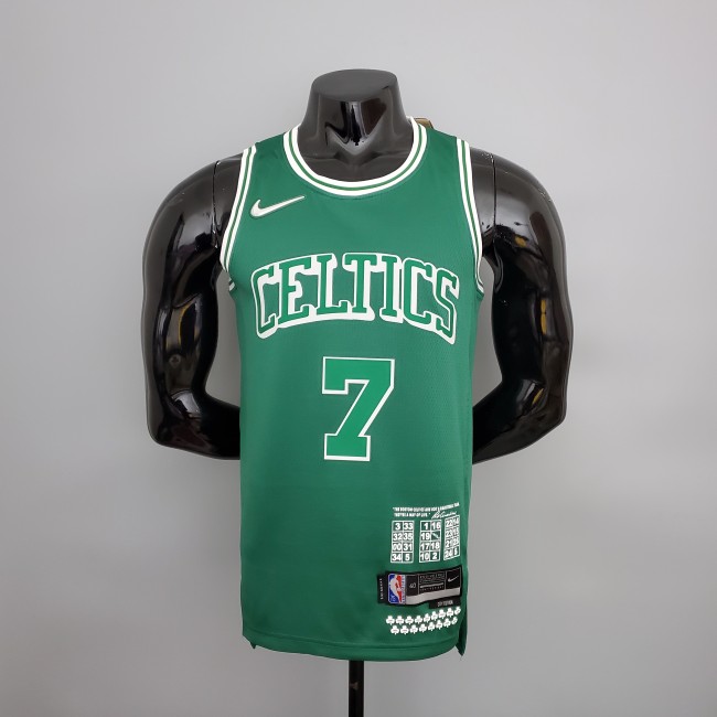 Jaylen Brown Boston Celtics Teltes City Edition Swingman Jersey Green