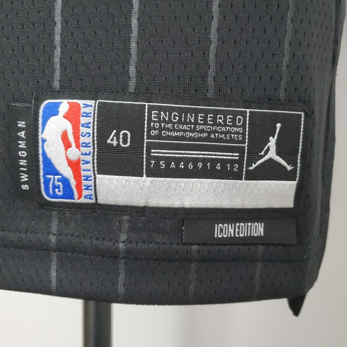 Lonzo Ball Chicago Bulls 75th Anniversary Swingman Jersey Flyers Black