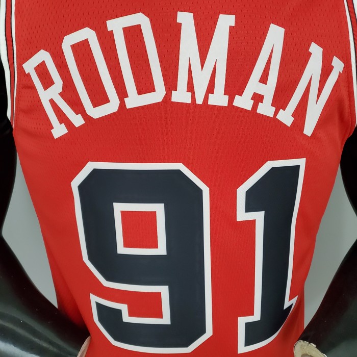 Dennis Rodman Chicago Bulls Swingman Jersey Red