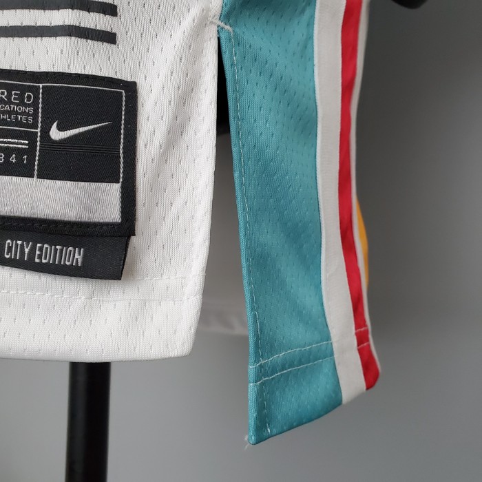 Dejounte Murray San Antonio Spurs 2022 City Edition Swingman Jersey White