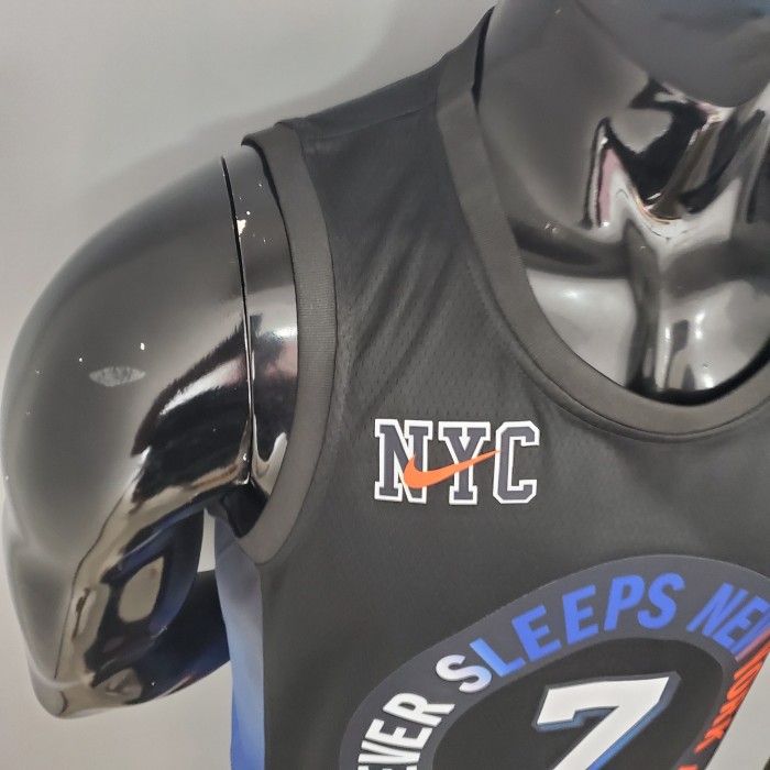 Carmelo Anthony New York Knicks City Edition Swingman Jersey Black