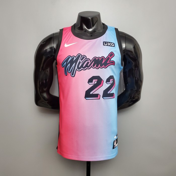 Jimmy Butler Miami Heat Swingman Jersey Pink Blue