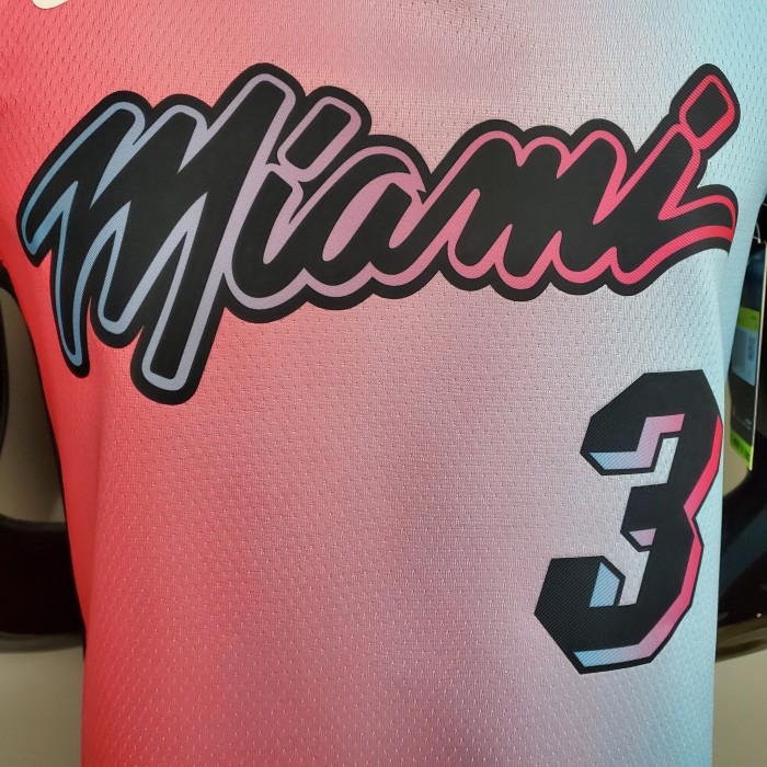 Dwyane Wade Miami Heat Swingman Jersey Pink Blue