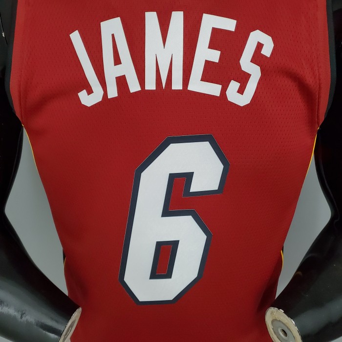 LeBron James Miami Heat Swingman Jersey White