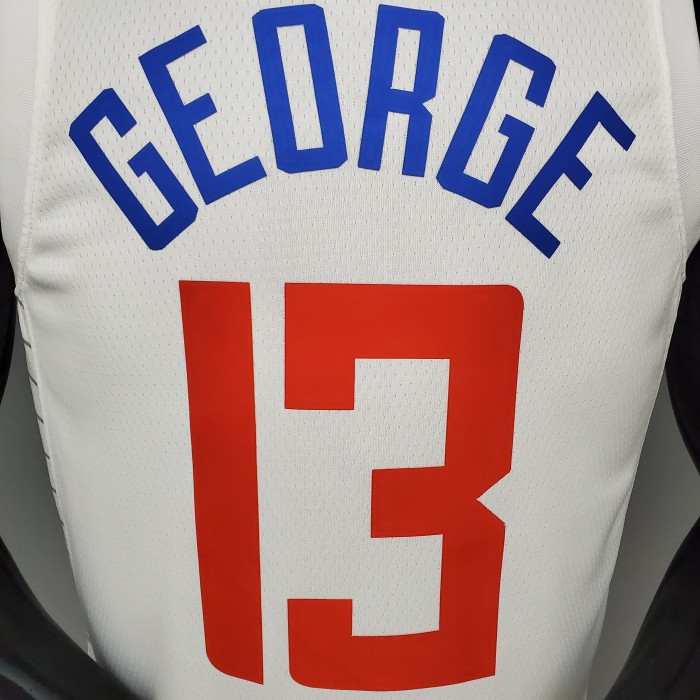 Paul George LA Clippers 75th Anniversary Swingman Jersey White