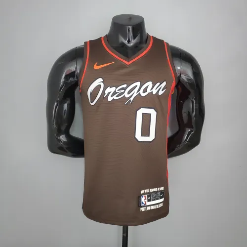 Damian Lillard Portland Trail Blazers Swingman Jersey Brown