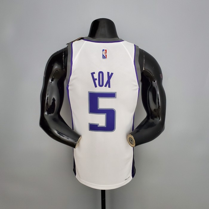 De'Aaron Fox Sacramento Kings 75th Anniversary Swingman Jersey White