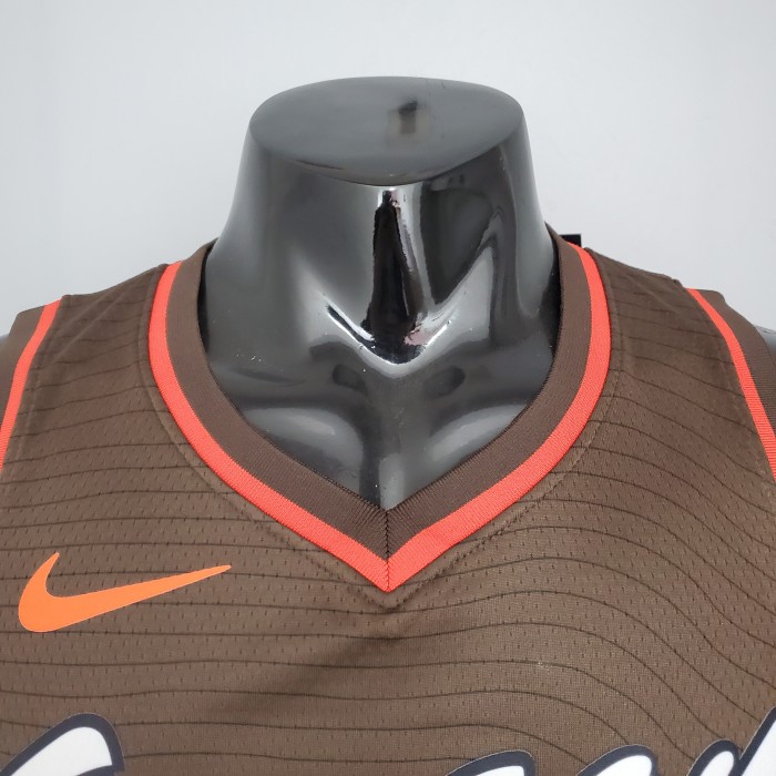 Carmelo Anthony Portland Trail Blazers City Edition Brown Swingman Jersey