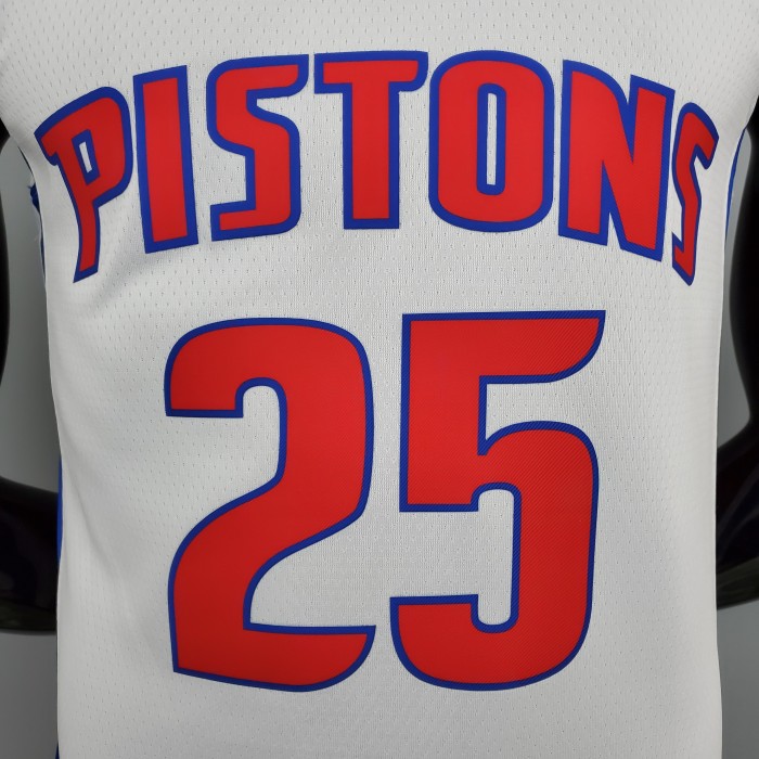 Derrick Rose Detroit Pistons 75th Anniversary Swingman Jersey White