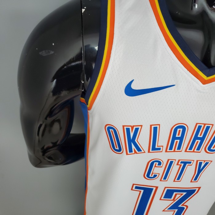 Paul George Oklahoma City Thunder Swingman Jersey White
