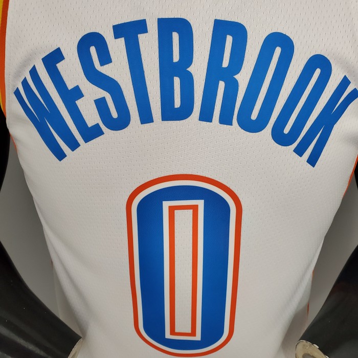 Russell Westbrook Oklahoma City Thunder Swingman Jersey White