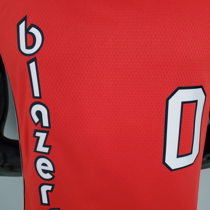 Damian Lillard Portland Trail Blazers Swingman Jersey Retro Red