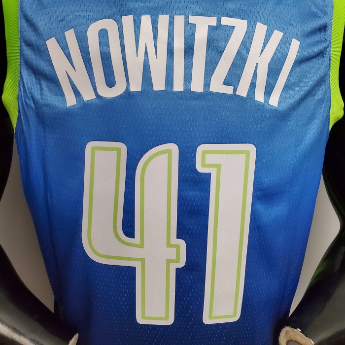 Dirk Nowitzki Dallas Mavericks Swingman Jersey Blue Idol