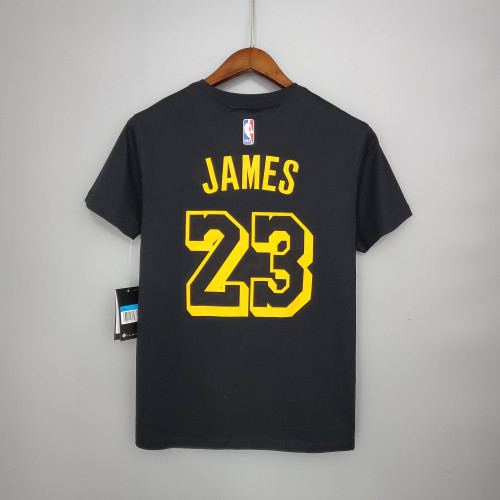 LeBron James Los Angeles Lakers Casual T-shirt Black