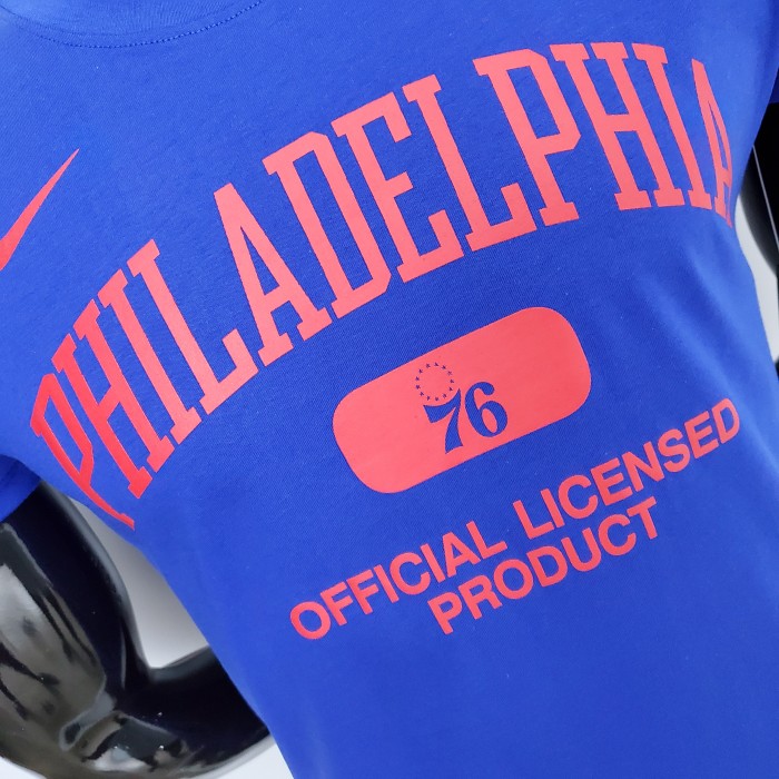 Philadelphia 76ers Casual T-shirt Blue