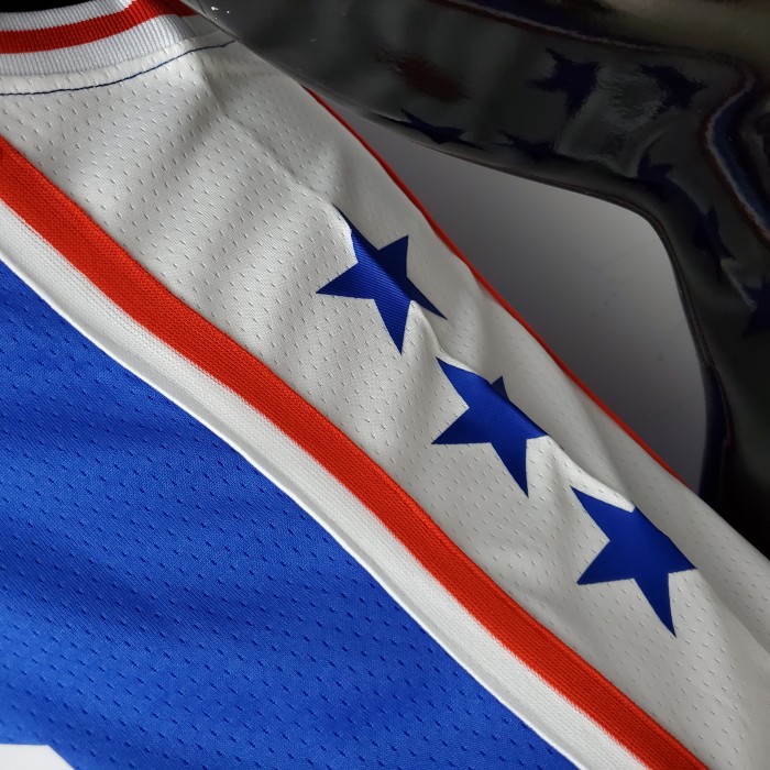 Allen Iverson Philadelphia 76ers 75th Anniversary Swingman Jersey Blue