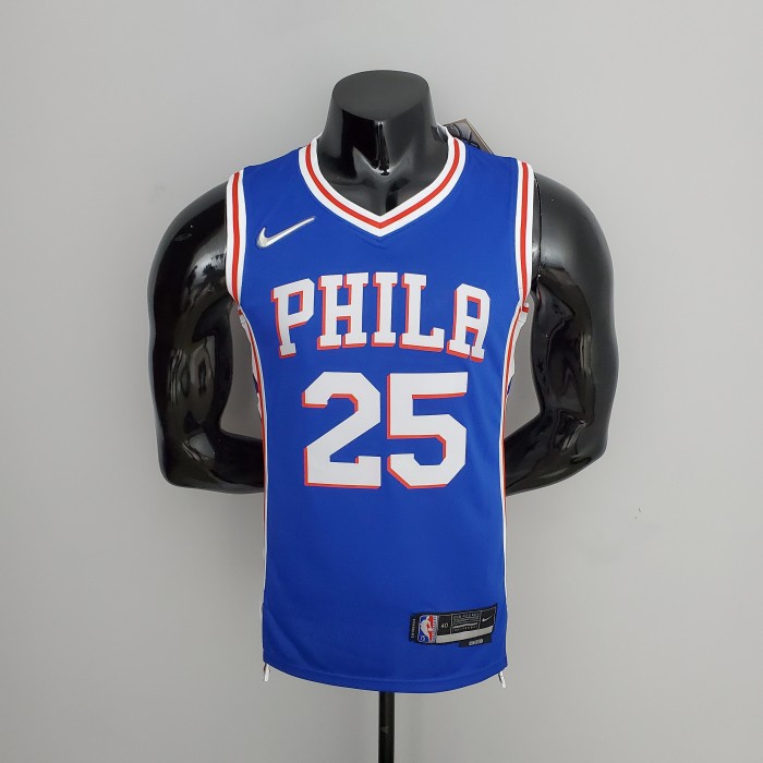 Ben Simmons Philadelphia 76ers 75th Anniversary Swingman Jersey Blue