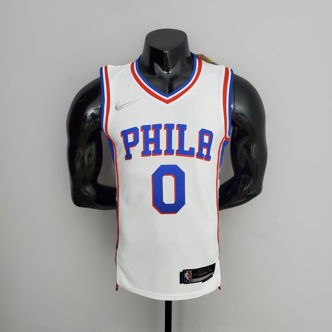 Tyrese Maxey Philadelphia 76ers 75th Anniversary Swingman Jersey White