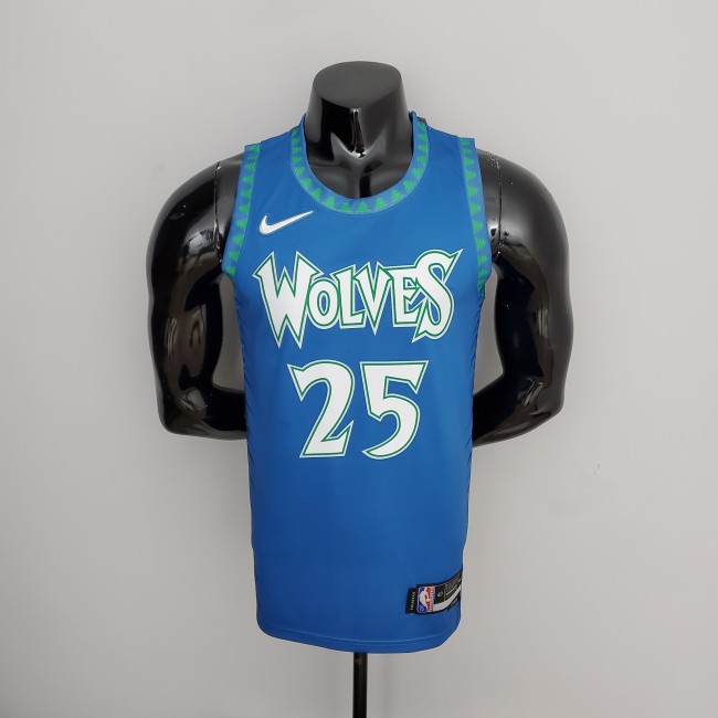 Derrick Rose Minnesota Timberwolves 75th Anniversary 2022 Swingman Jersey Blue
