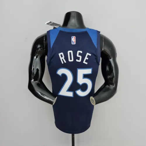 Derrick Rose Minnesota Timberwolves 75th Anniversary 2022 Swingman Jersey Royal Blue