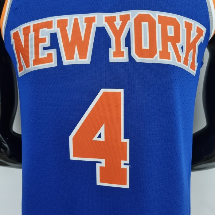Derrick Rose New York Knicks 75th Anniversary Swingman Jersey Blue