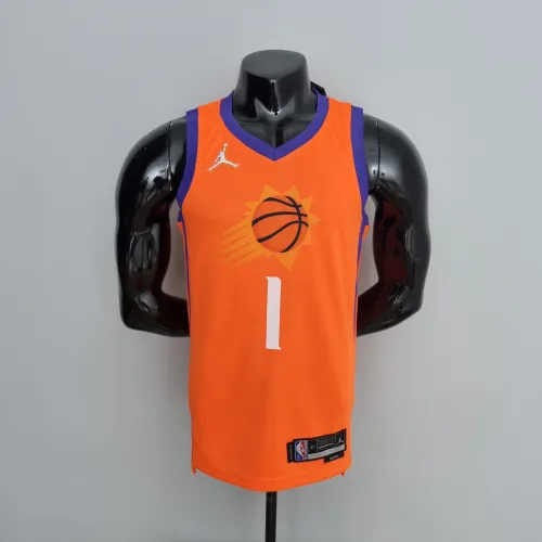 Devin Booker Phoenix Suns 75th Anniversary Swingman Jersey Orange