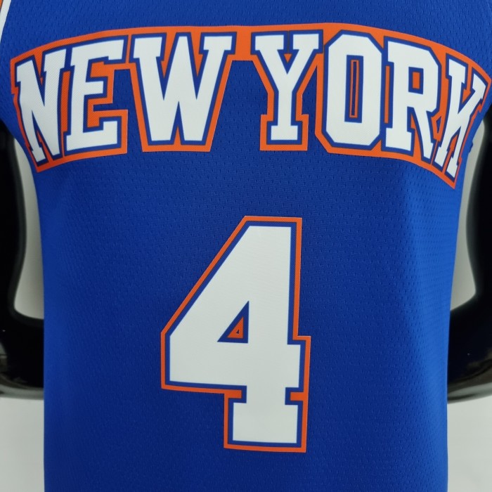 Derrick Rose New York Knicks 75th Anniversary Swingman Jersey Blue