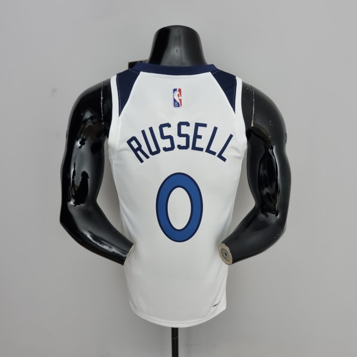 D'Angelo Russell Minnesota Timberwolves 75th Anniversary 2022 Swingman Jersey White