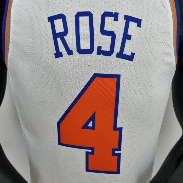 Derrick Rose New York Knicks 75th Anniversary Swingman Jersey White