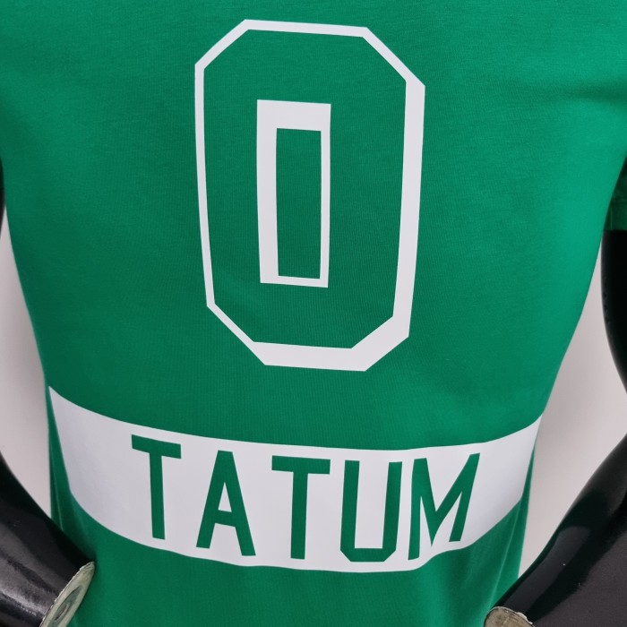 Jayson Tatum Boston Celtics Casual T-shirt Green