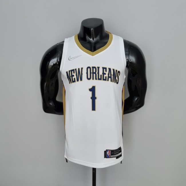 Zion Williamson New Orleans Pelicans 75th Anniversary Swingman Jersey White