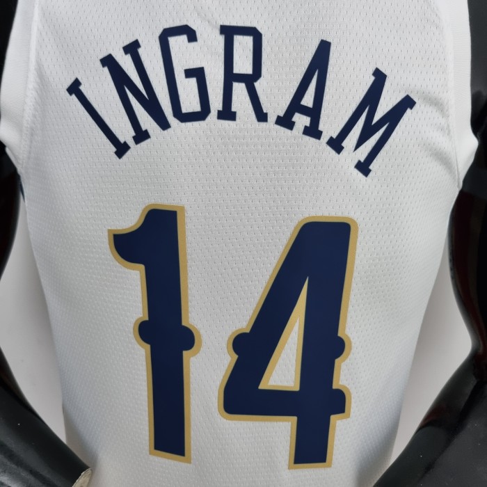 Brandon Ingram New Orleans Pelicans 2022 City Edition Swingman Jersey White